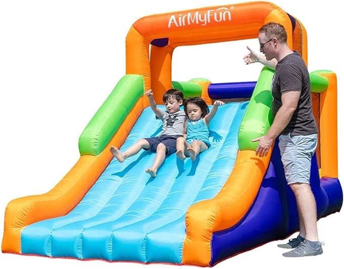 Bounce House with Slide Inflatable Durable Sewing Jumping Castle "'
