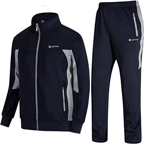 TBMPOY Men's Tracksuit Athletic Sports Casual Full Zip Sweatsuit