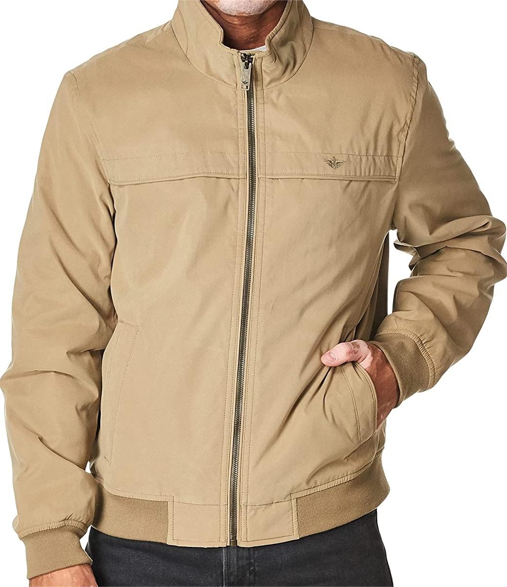 Dockers Men's Microtwill Golf Bomber Jacket 9N