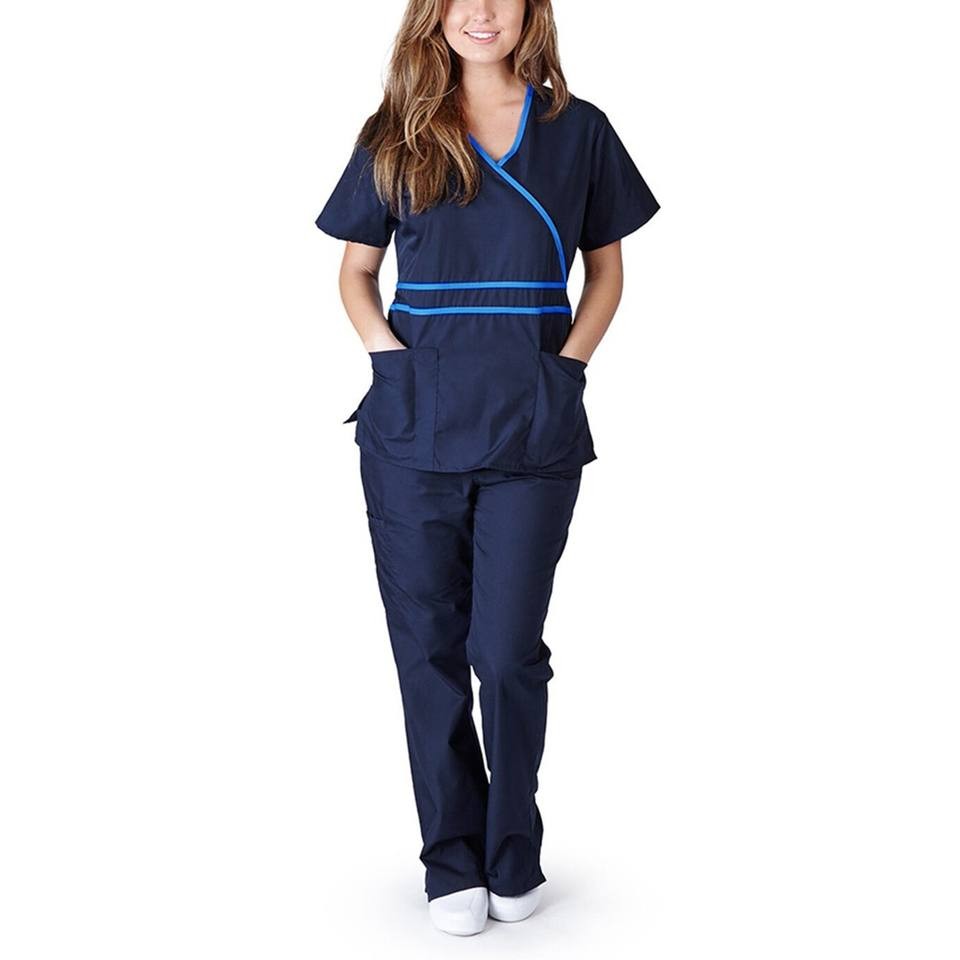 Eco-friendly Poly Cotton Hospital Medical Wear Nurses Uniforms Sets Turkey For Nurses And Doctors