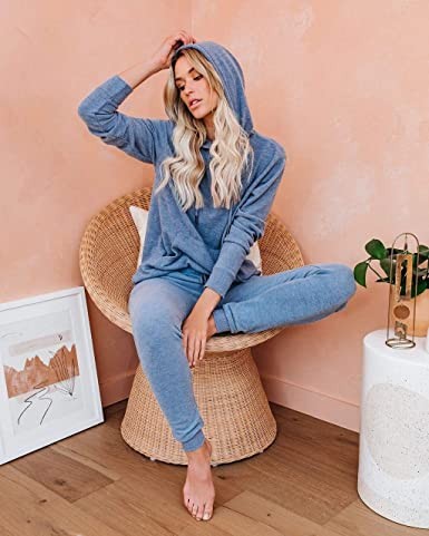 Lounge Sets for Women Two Piece Outfits Sweatsuits Sets Long Pant Loungewear Workout