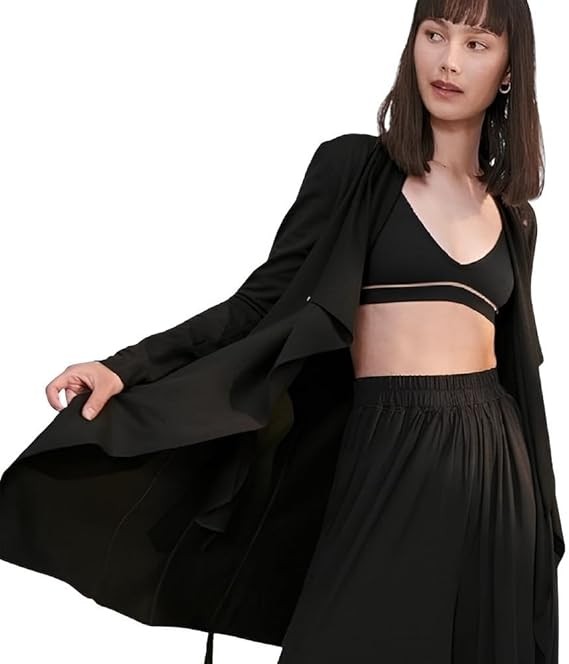 Lunya Organic Pima Short Robes for Women - Comfortable Cotton Robe with Snap Closure and Waist Belt - Stylish Womens Robes