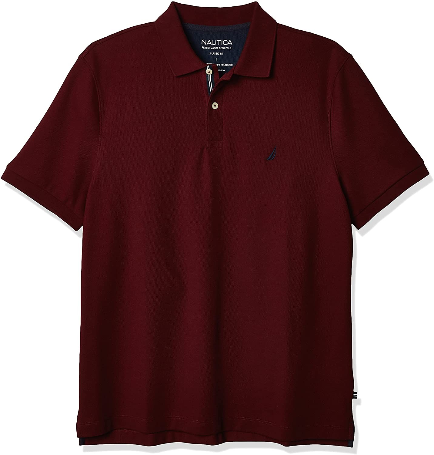 Nautica Men's Classic Short Sleeve Solid Polo Shirt 11A
