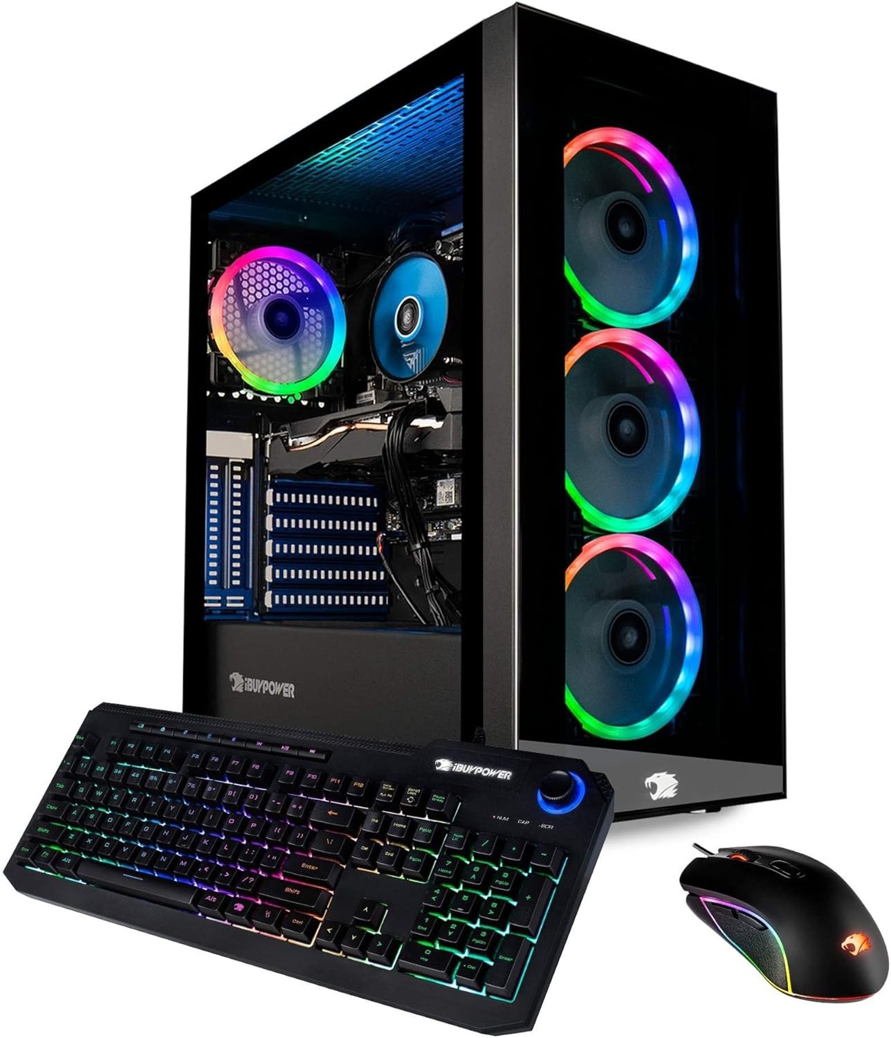 iBUYPOWER Gaming PC Computer Desktop Element 9260 (Intel Core i7-9700F 3.0Ghz, NVIDIA GeForce GTX 1660 Ti 6GB, 16GB DDR4, 240GB SSD, 1TB HDD, Wi-Fi & Windows 10 Home) Black