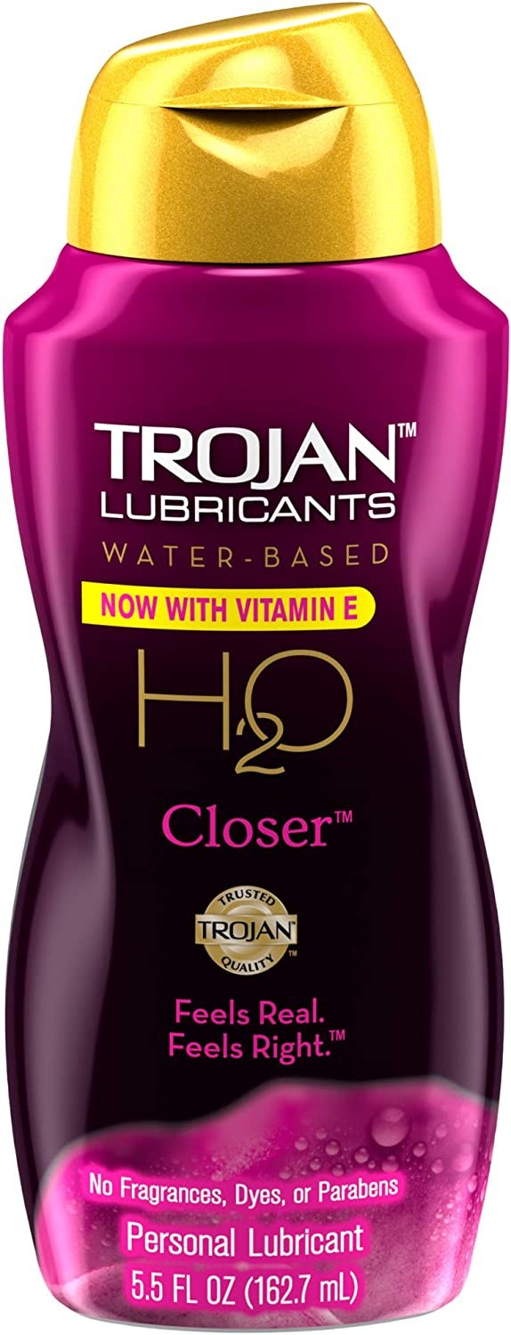 TROJAN Lubricants Water Based H2O Closer Personal Lubricant, 5.5 oz.2Q