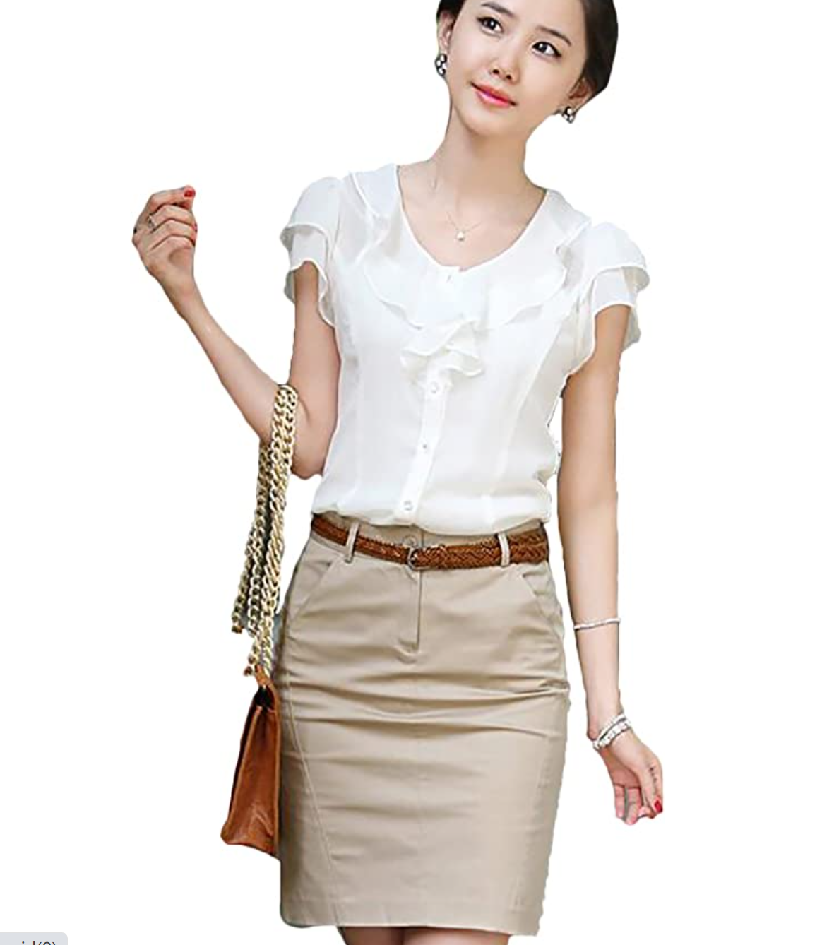 Comvison Women's Summer T-Shirt Short Sleeve Top Ol Business Wear Office Women