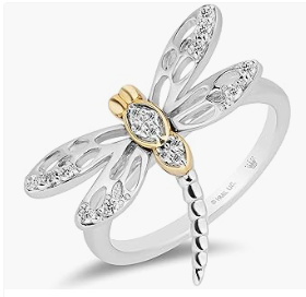 Jewelili Hallmark Fine Jewelry in Sterling Silver and 14K Yellow Gold /.