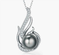 Nonnyl Gifts for Women Pearl Necklace Freshwater Cultured White Real Pearl Pendant`1