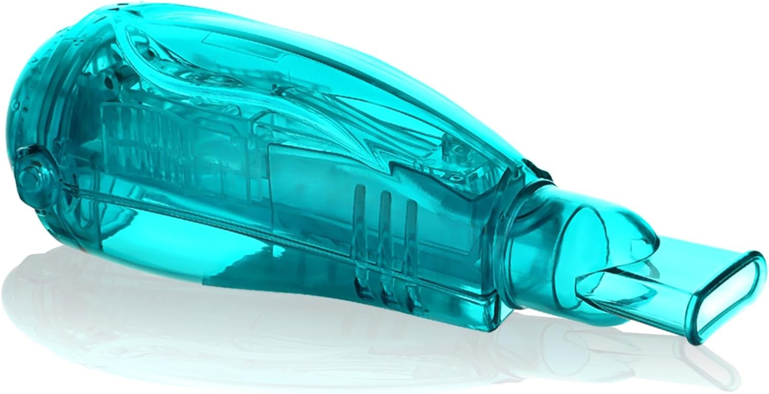 Breathing Device, Flutter Valve, Breathing Exercise Device for Lungs – Medical-Grade Material, Adjustable Resistance for Effective Mucus Clearance & Respiratory Training AIR Suit for