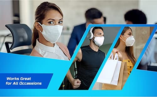 Lyka Distribution KN95 Face Masks - 50 Pack - 5 Layer Protection Breathable KN95