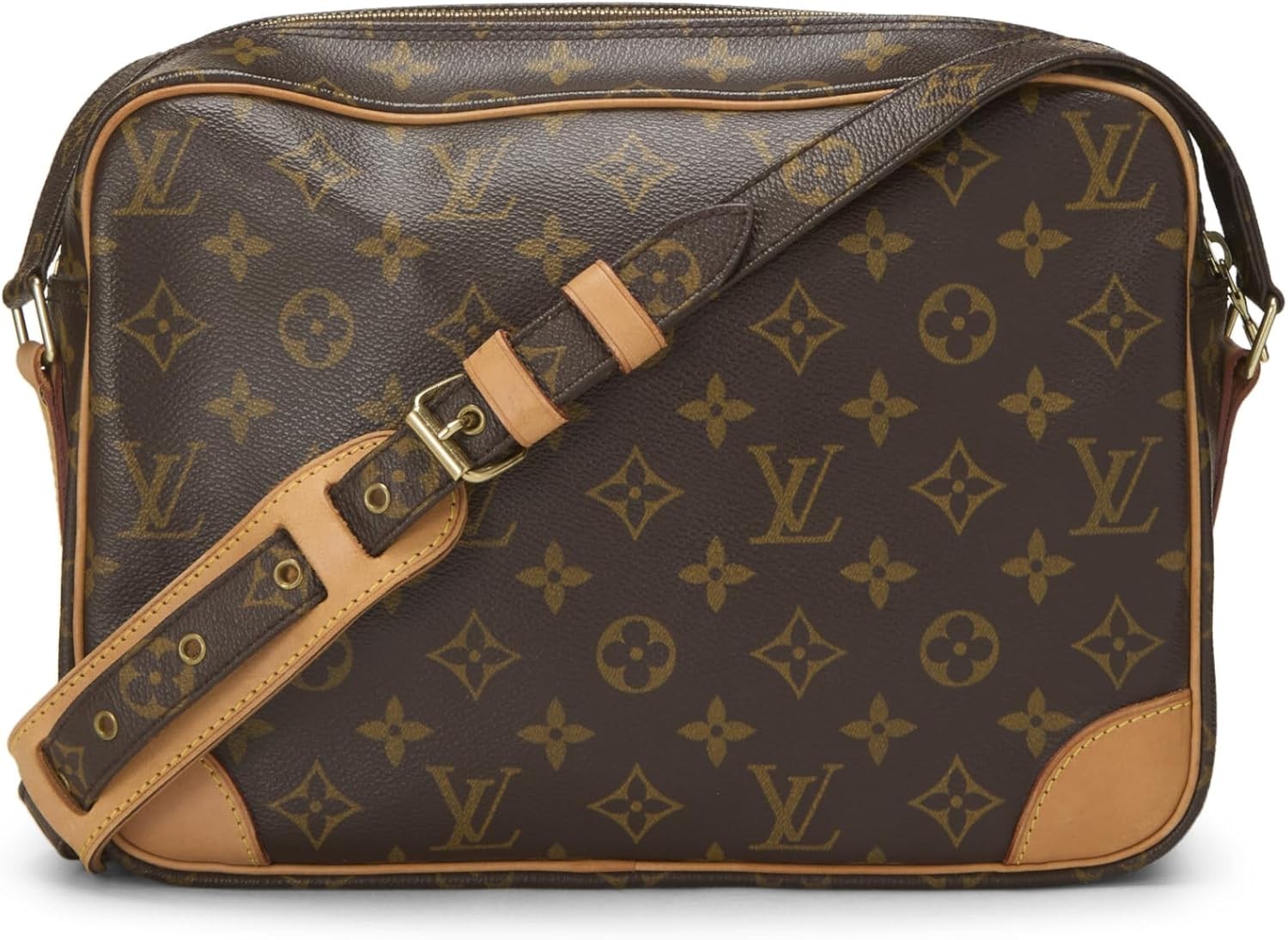 LOUIS VUITTON Nile Crossbody Shoulder Bag Monogram Leather Brown M45244 80FB889