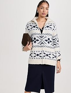 Vince Women's Nordic Fair Isle Cardigan   ..,