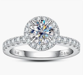 CADYNO Lab Grown Women's Diamond Engagement Ring ;