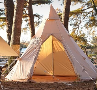 S'more Canvas Family Camping Tent for 4/6/8 Person /.,