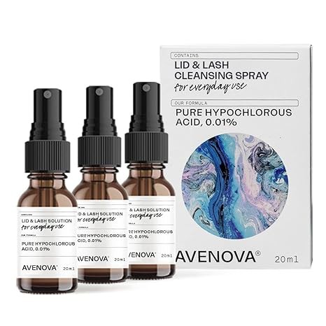 Avenova Lid and Lash Cleansing Spray 3-Pack .;